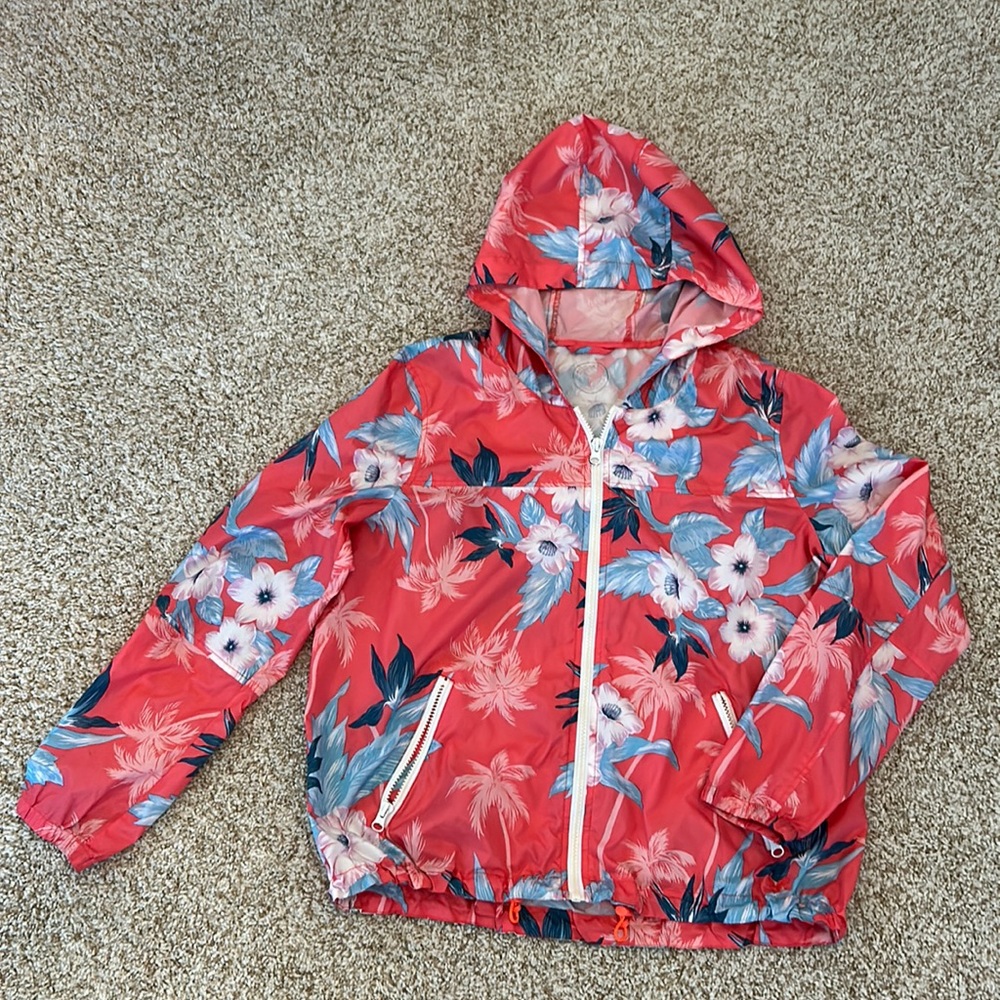 American Eagle windbreaker sz medium nice floral print.